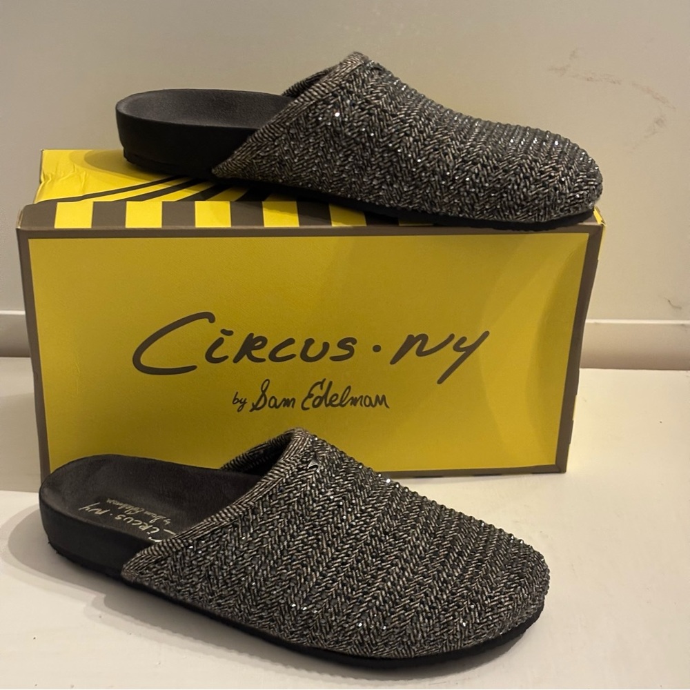 Circus by Sam Edelman Elegant Black Charcoal Gray Multi Slip-On Shoes - Picture 7 of 11